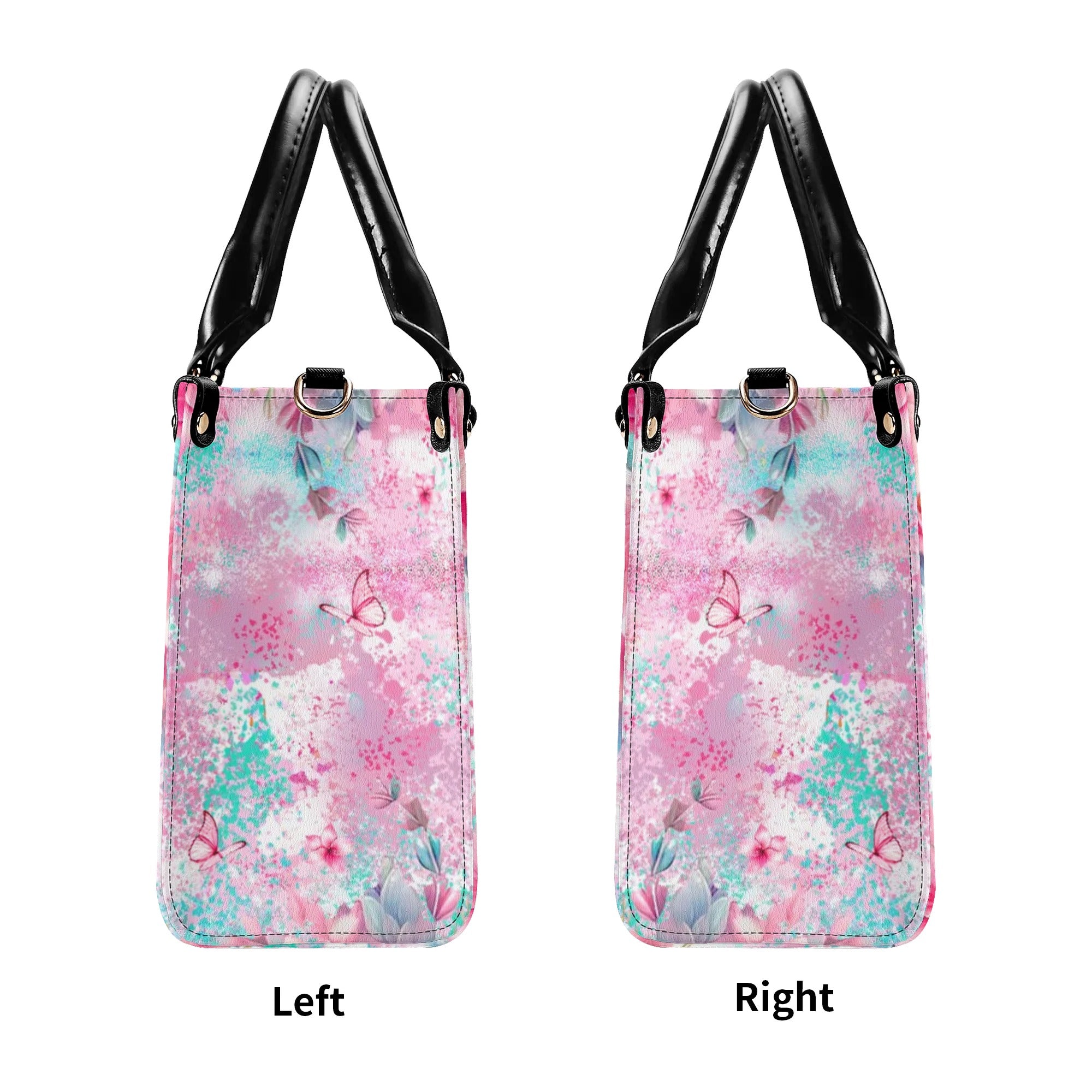 DOLPHIN FLORAL LEATHER HANDBAG - YHLT1107242