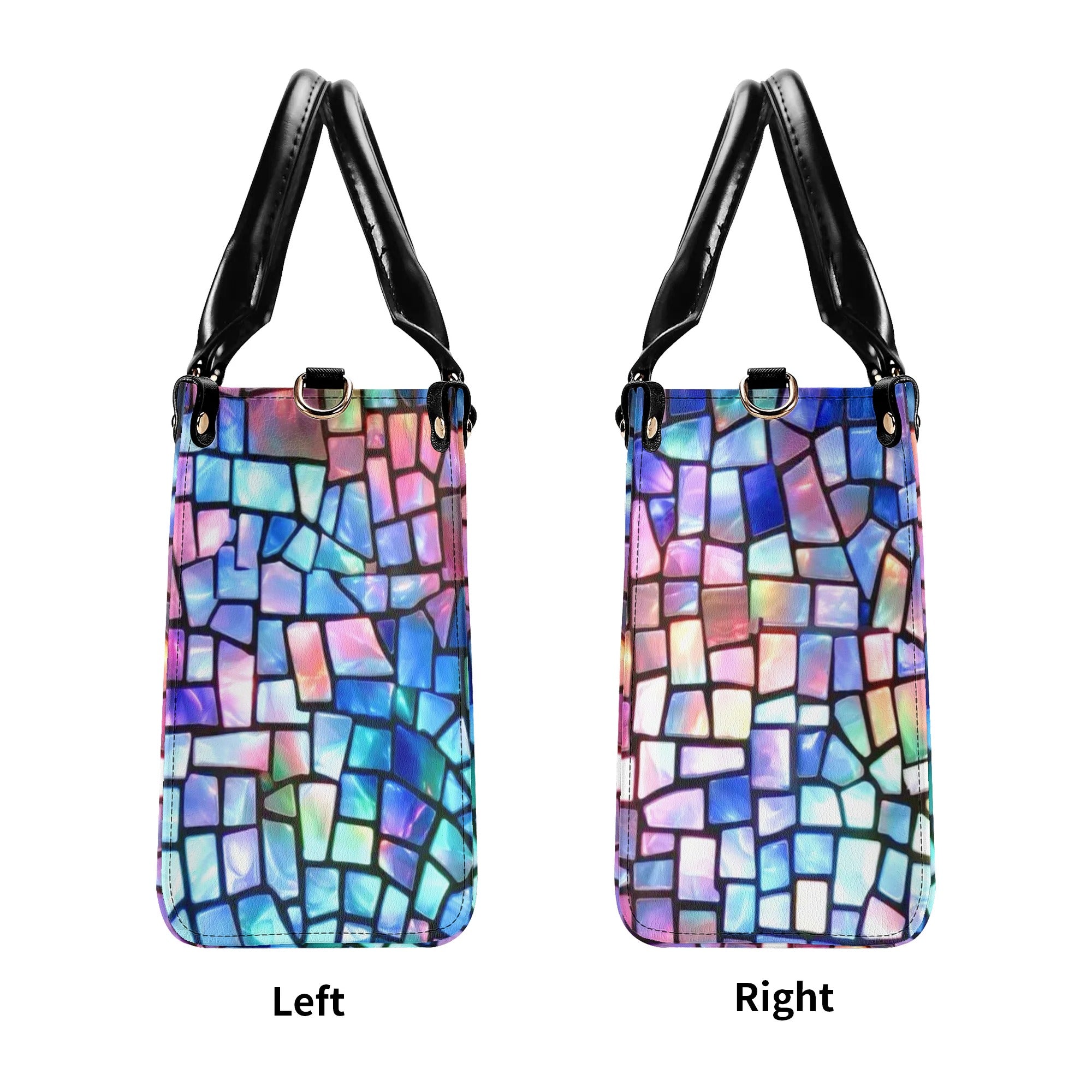 LIGHTHOUSE STAINED GLASS LEATHER HANDBAG - YHLT1106242