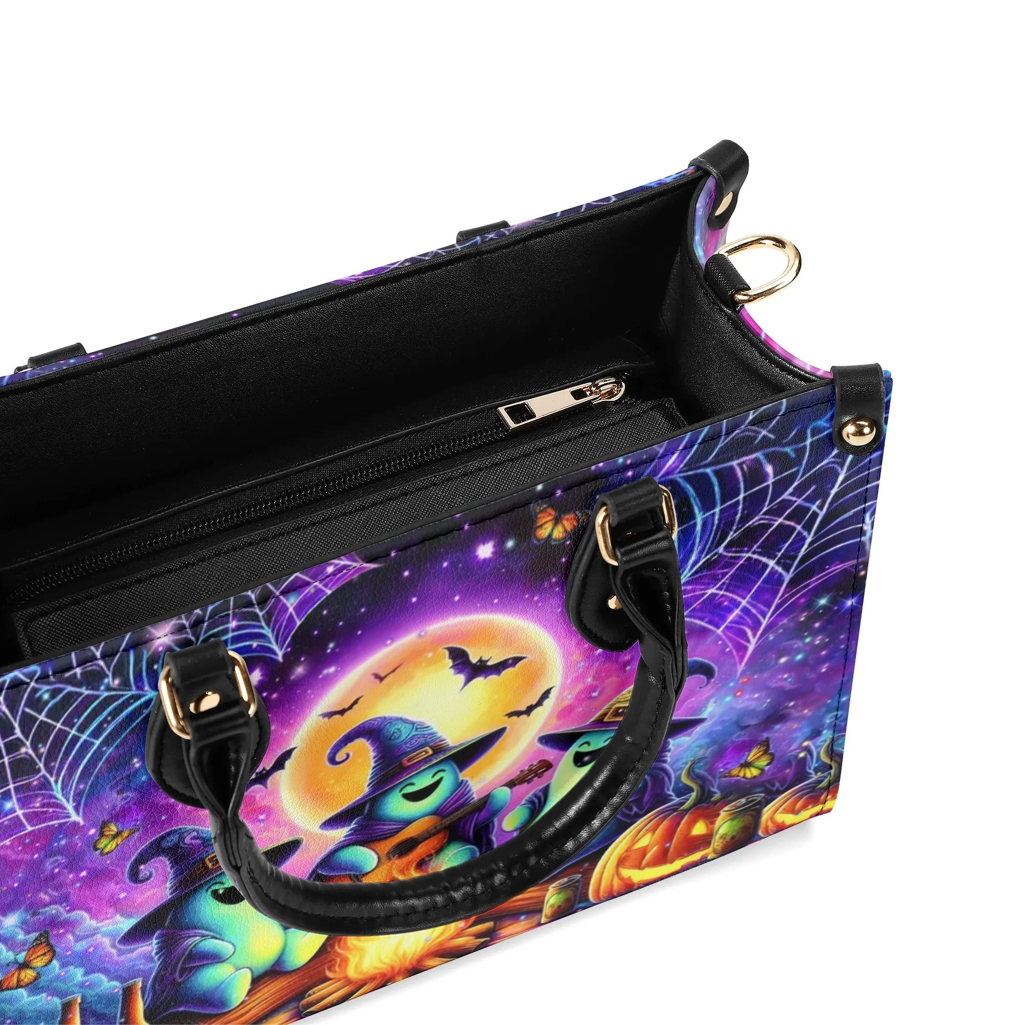 CUTE GHOST CAMPING HALLOWEEN LEATHER HANDBAG - YHLT0808244