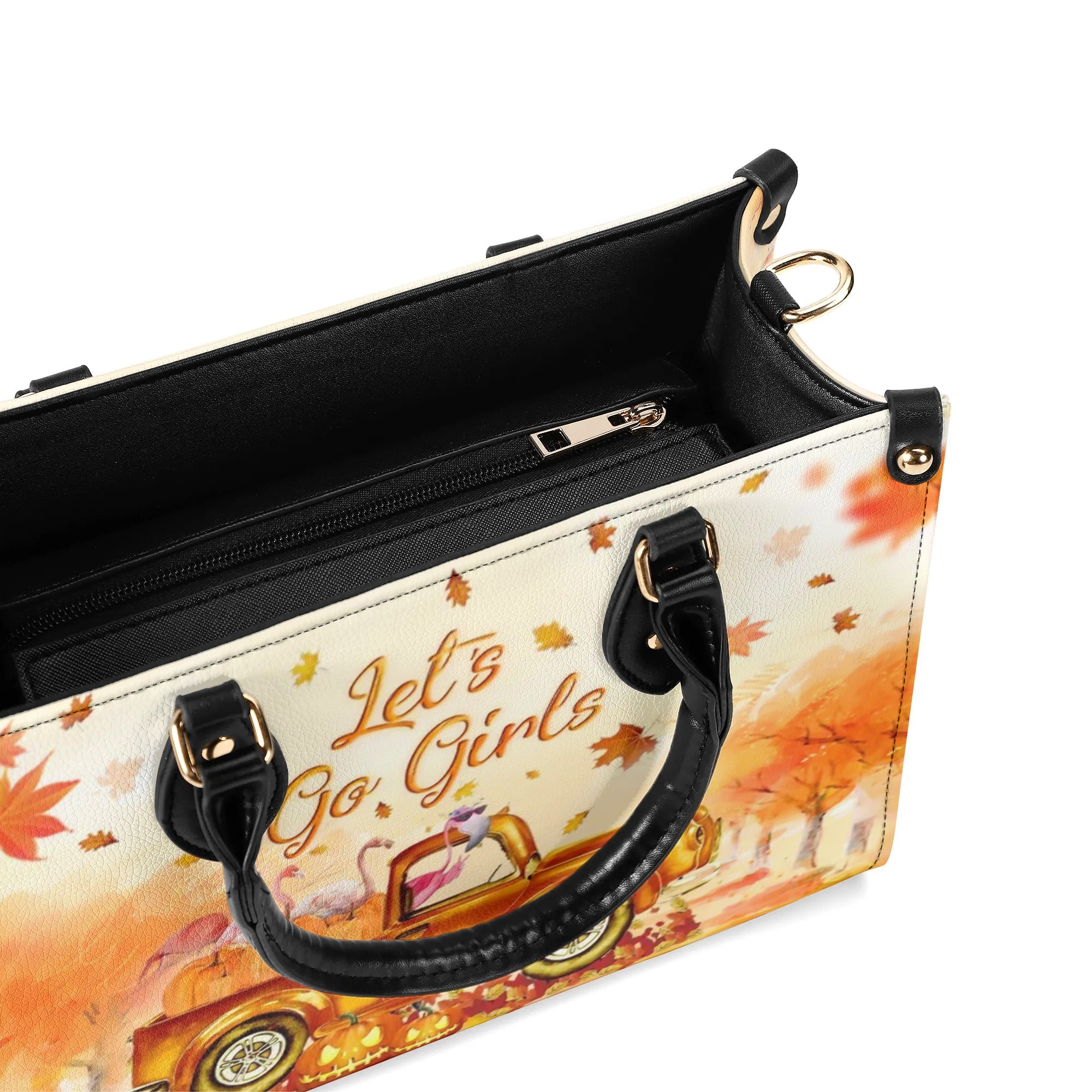 LET'S GO GIRLS FLAMINGO LEATHER HANDBAG - YHLN0908244