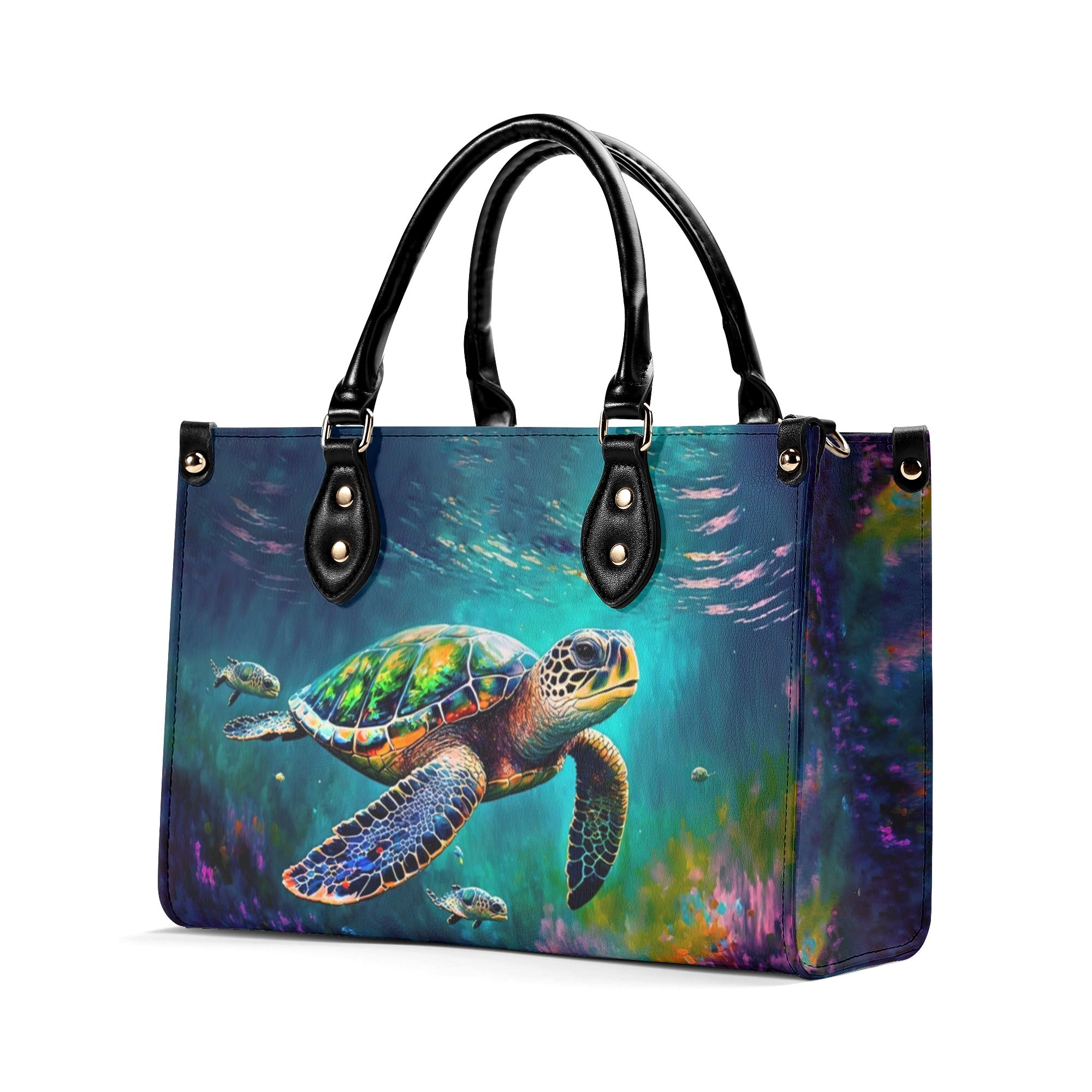 SEA TURTLE LEATHER HANDBAG - YHHG2211244