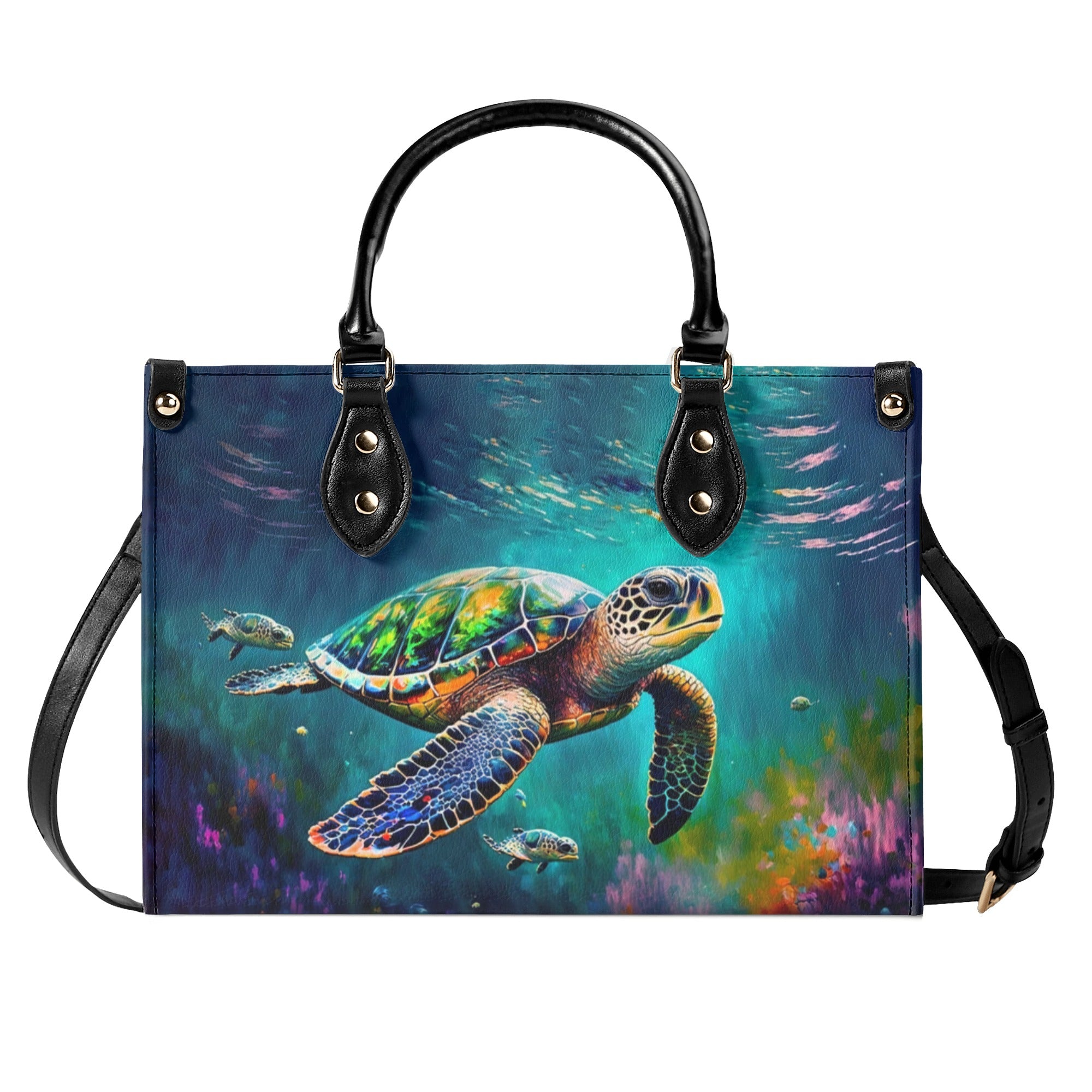 SEA TURTLE LEATHER HANDBAG - YHHG2211244