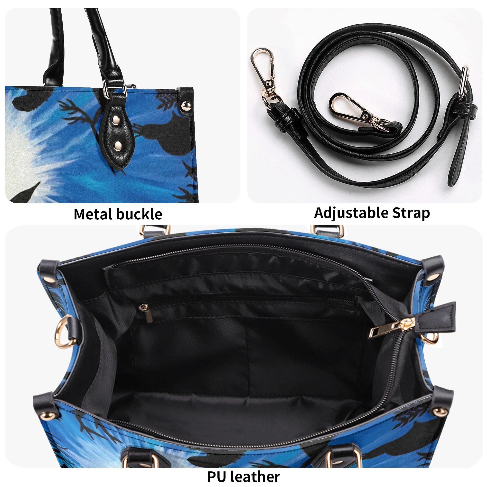 TURLTE IN OCEAN LEATHER HANDBAG - YHHG1311244