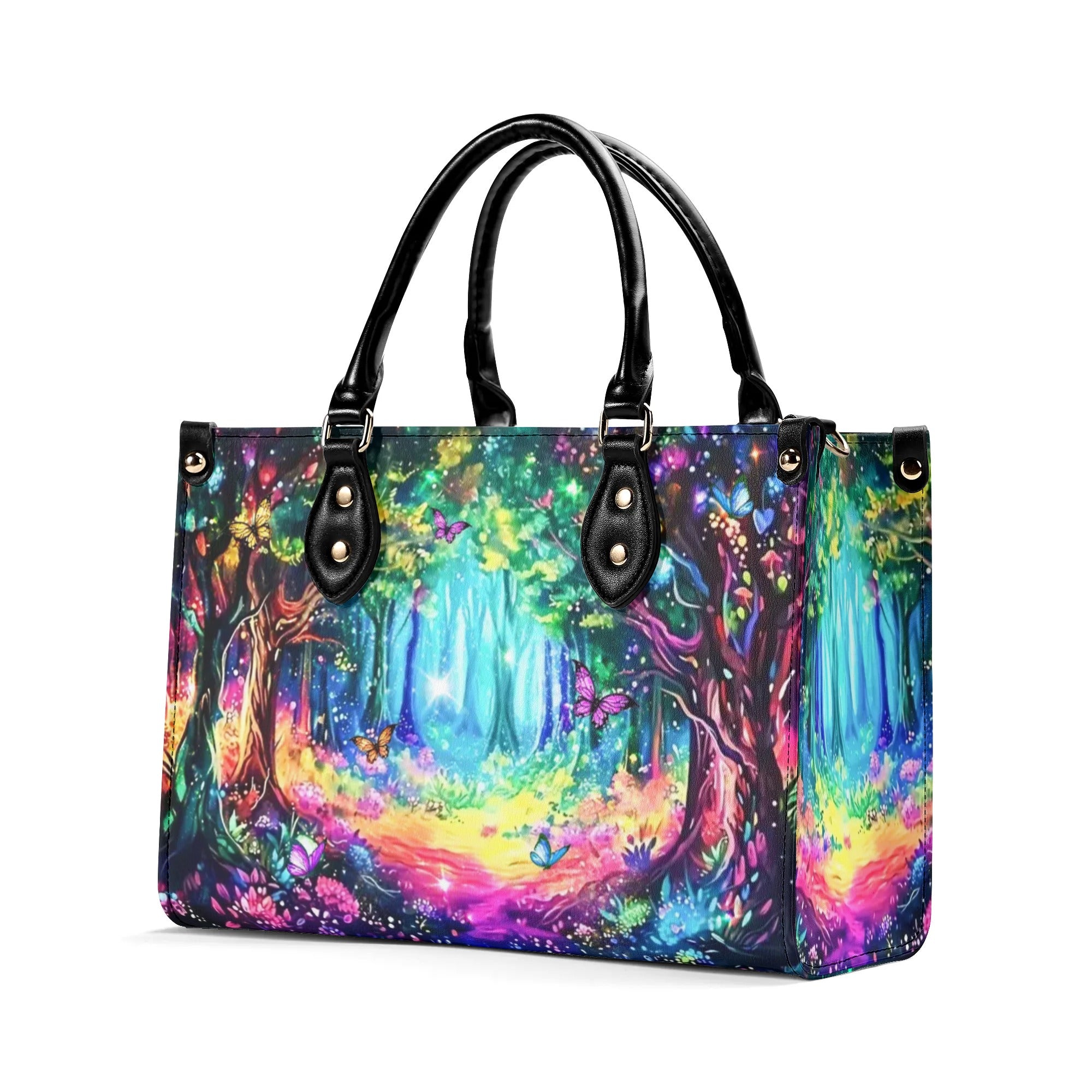 FANTASY FOREST MAGICAL FOREST LEATHER HANDBAG - YHLT2708242