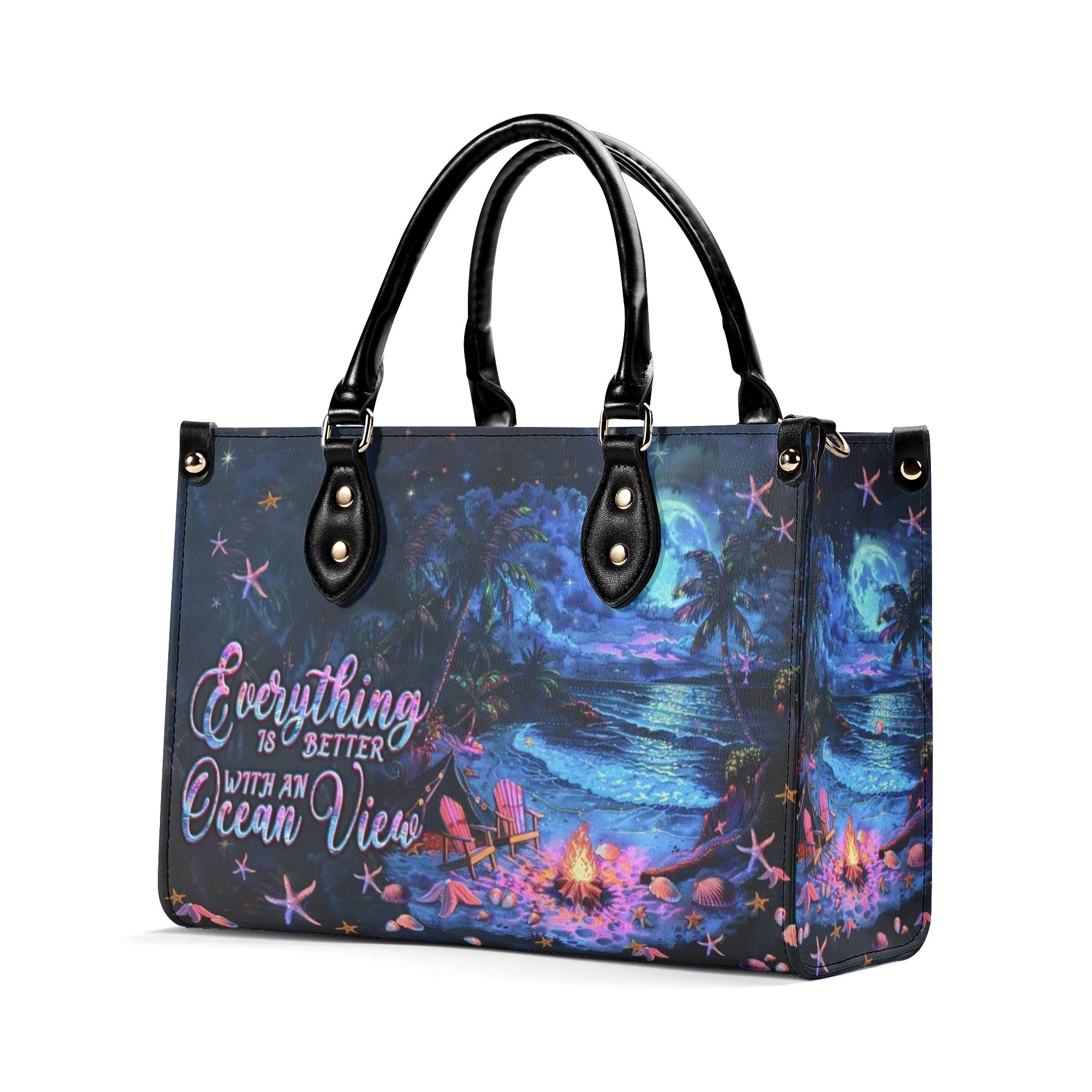 EVERYTHING IS BETTER LEATHER HANDBAG - TLPQ1106245