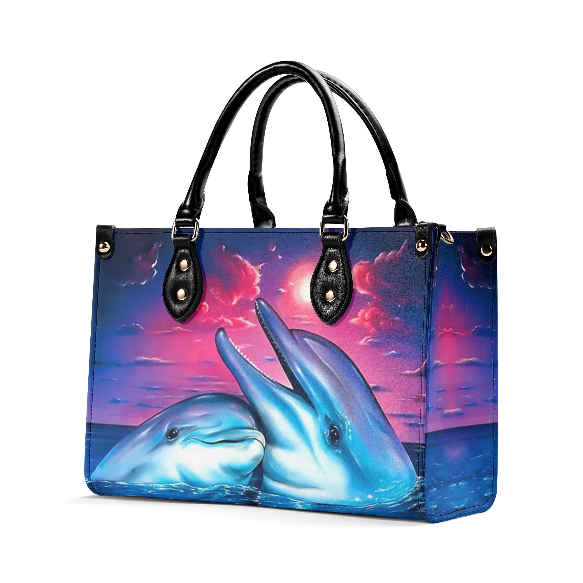 DOLPHIN LOVE BEACH LEATHER HANDBAG - YHHG0609241