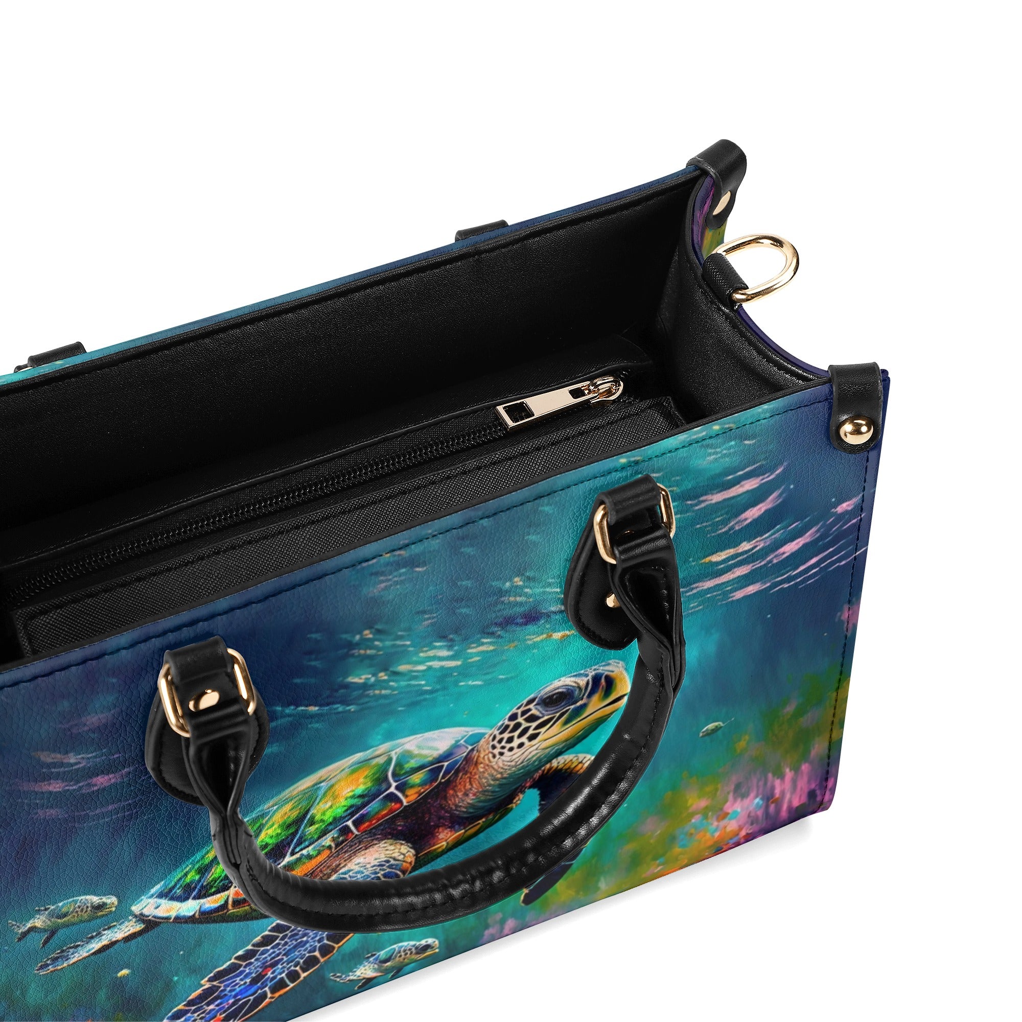 SEA TURTLE LEATHER HANDBAG - YHHG2211244