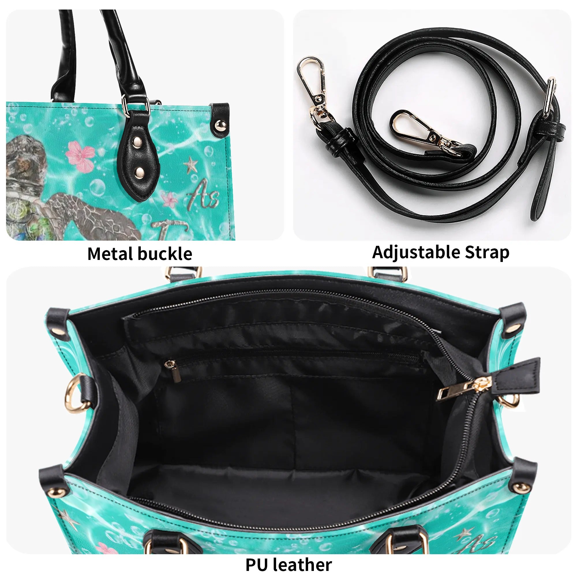 AS FREE AS THE OCEAN LEATHER HANDBAG - YHLN2407244