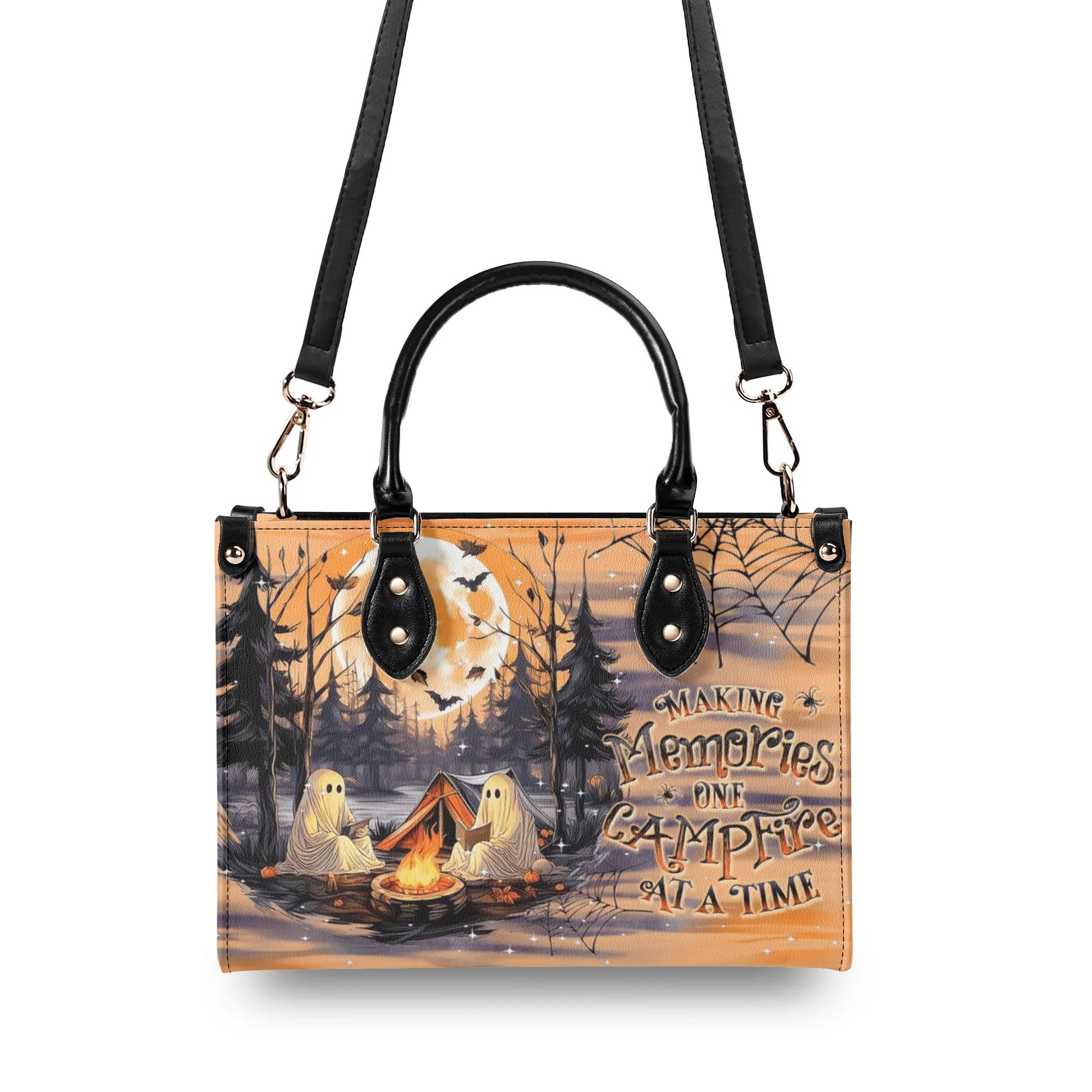 MAKING MEMORIES ONE CAMPFIRE HALLOWEEN LEATHER HANDBAG - YHDU1209243