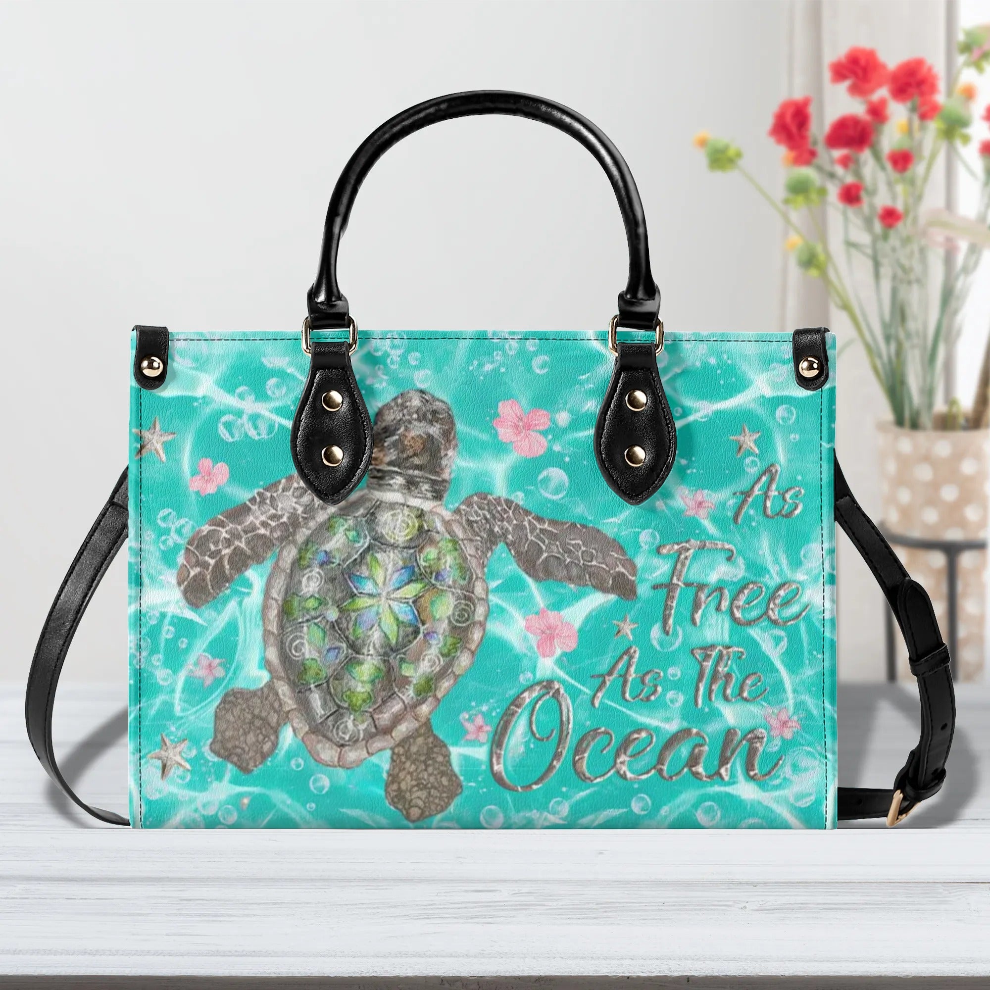 AS FREE AS THE OCEAN LEATHER HANDBAG - YHLN2407244