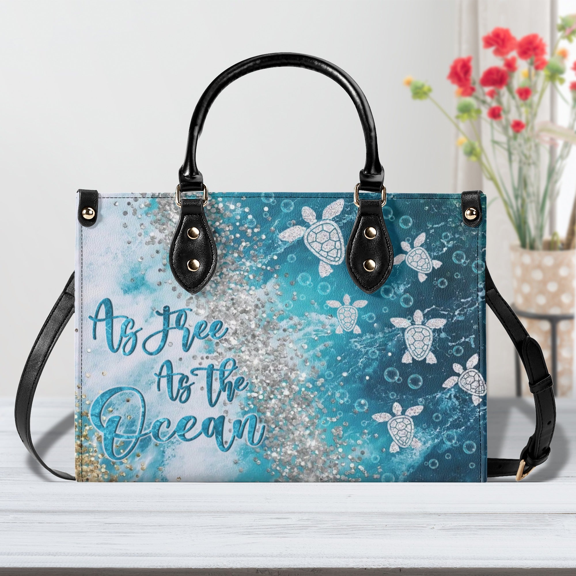 AS FREE AS THE OCEAN LEATHER HANDBAG - YHLN1811244