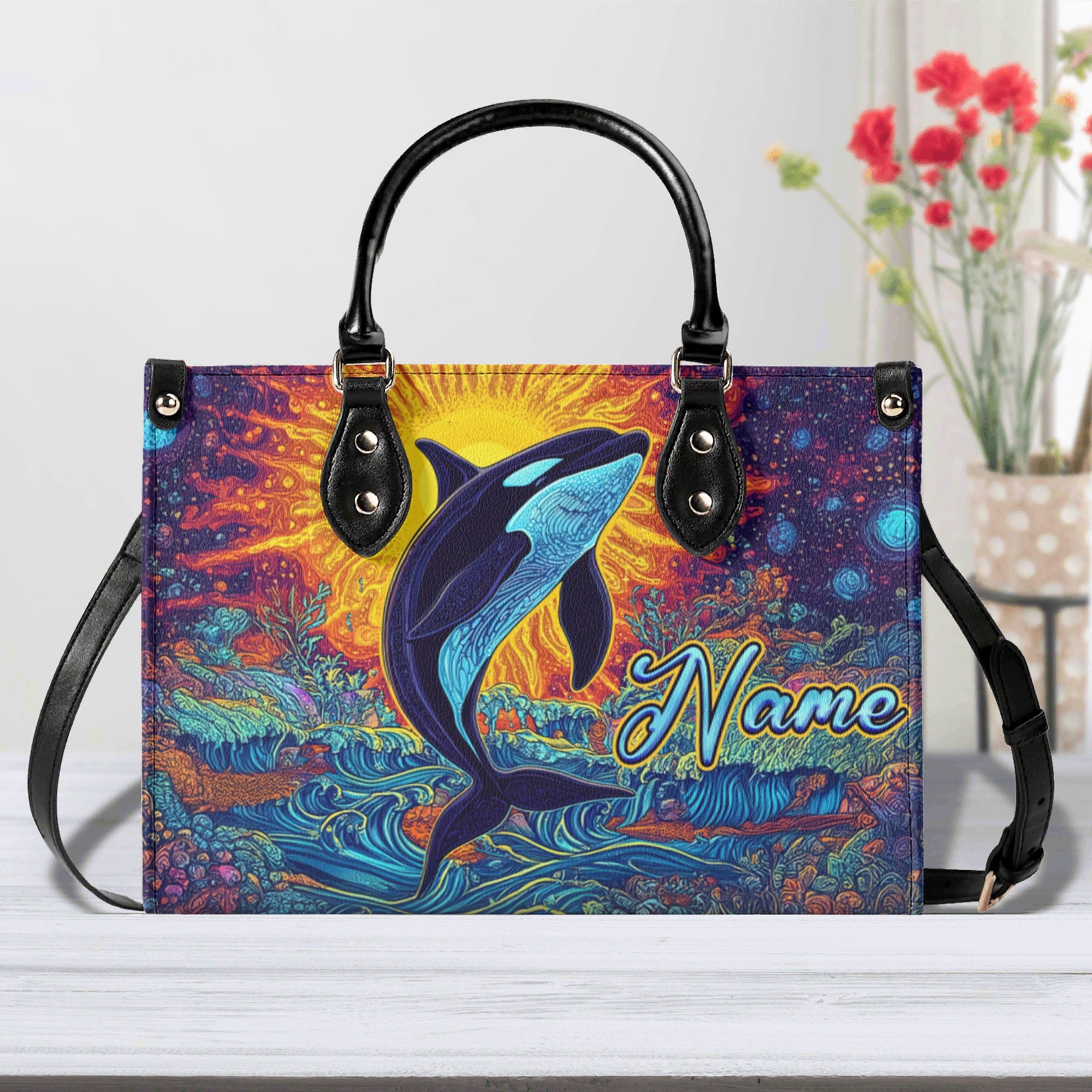 ORCA ART LEATHER HANDBAG - TLNZ2812244