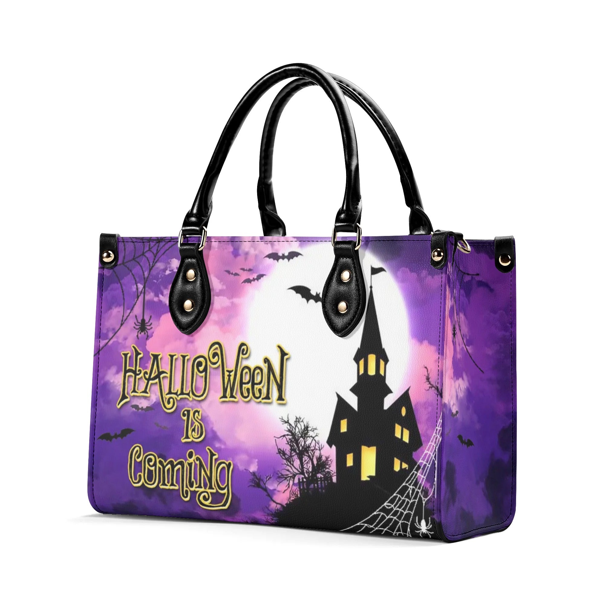 HALLOWEEN IS COMING LEATHER HANDBAG - YHDU1109244