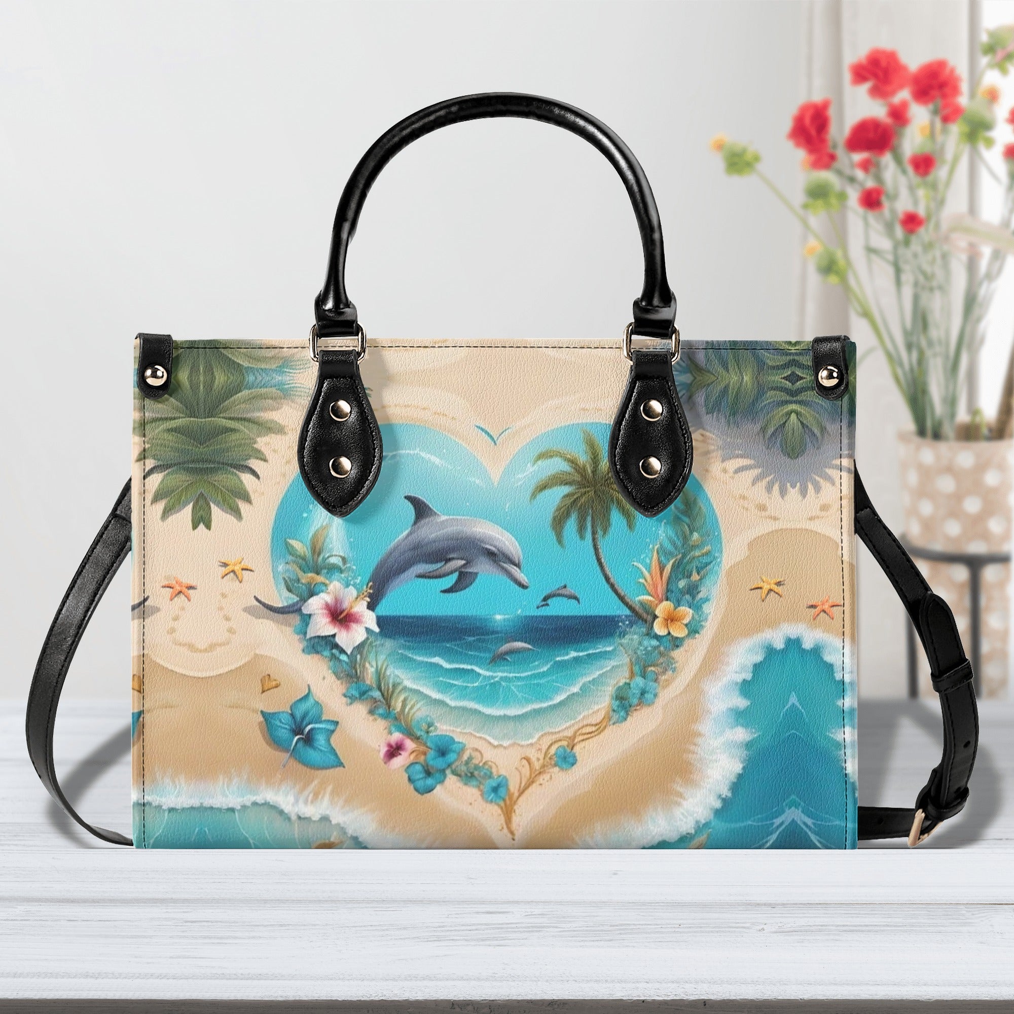 OCEAN DOLPHIN LEATHER HANDBAG - YHHG1712244