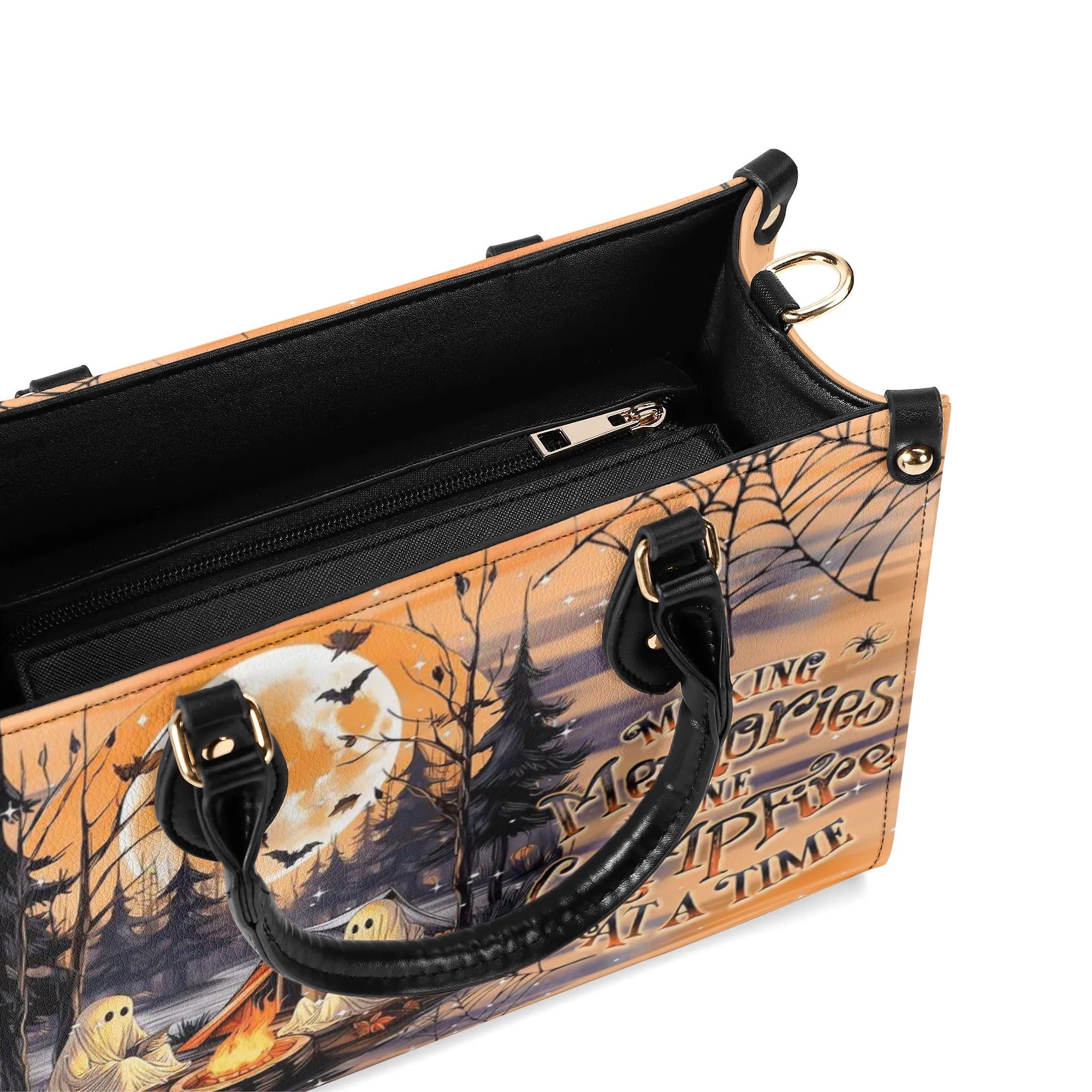 MAKING MEMORIES ONE CAMPFIRE HALLOWEEN LEATHER HANDBAG - YHDU1209243