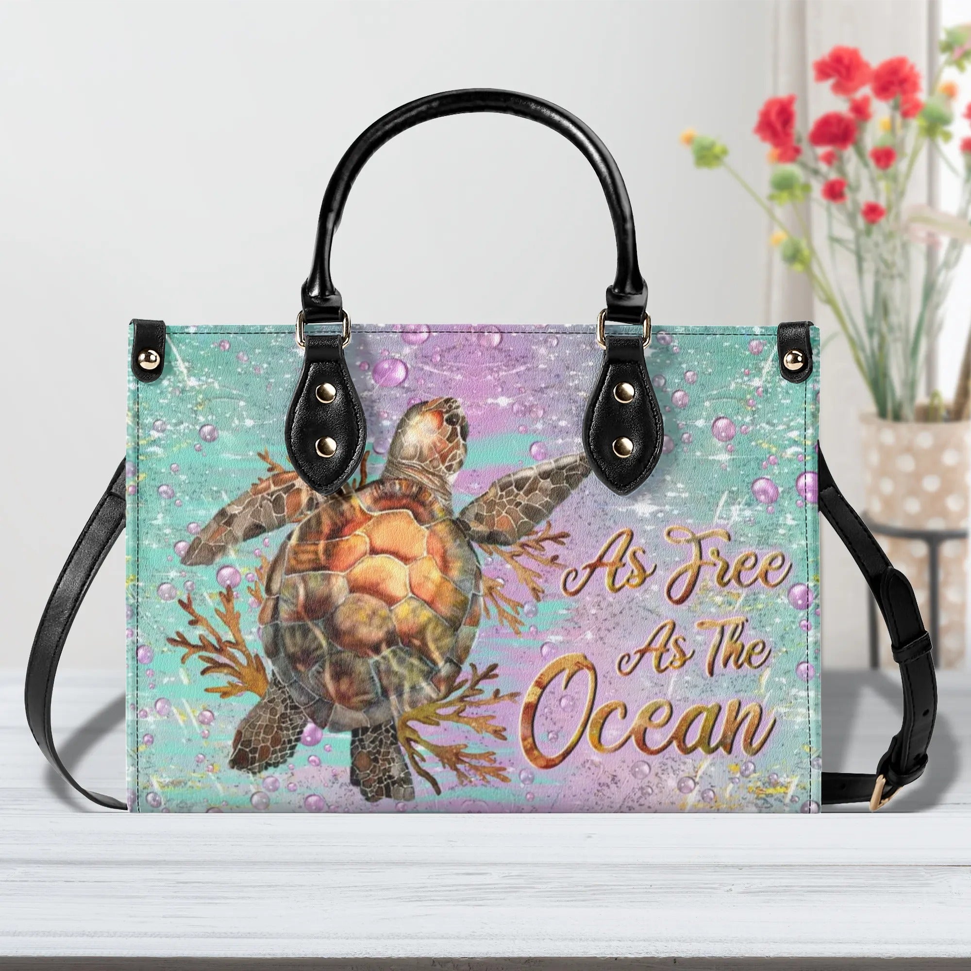 AS FREE AS THE OCEAN LEATHER HANDBAG - YHLN0108244