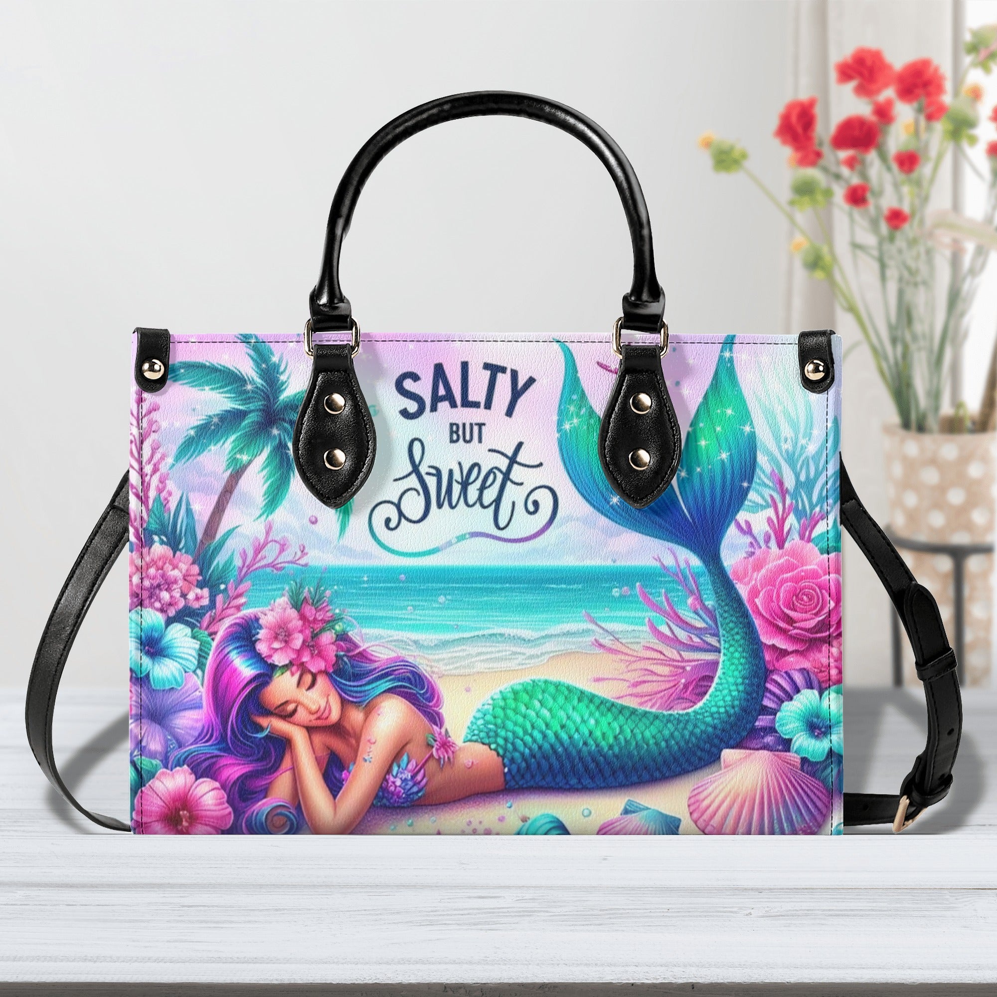 SALTY BUT SWEET MERMAID LEATHER HANDBAG - YHHG2512244