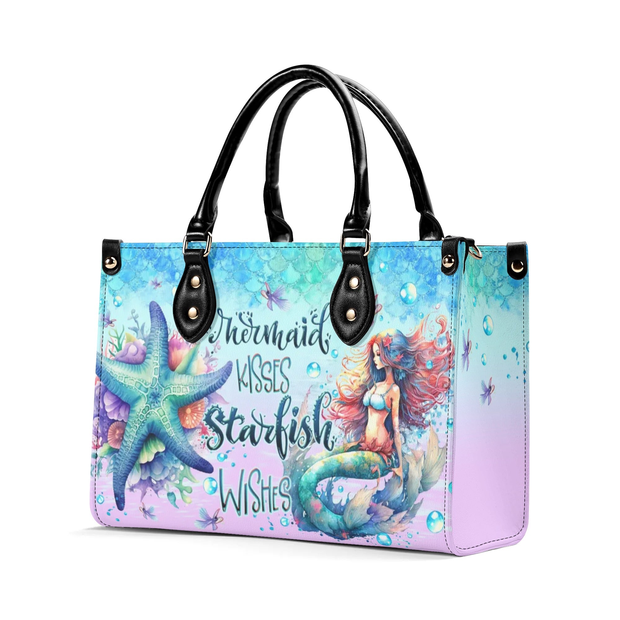 MERMAID KISSES STARFISH WISHES LEATHER HANDBAG - TLTW0306243