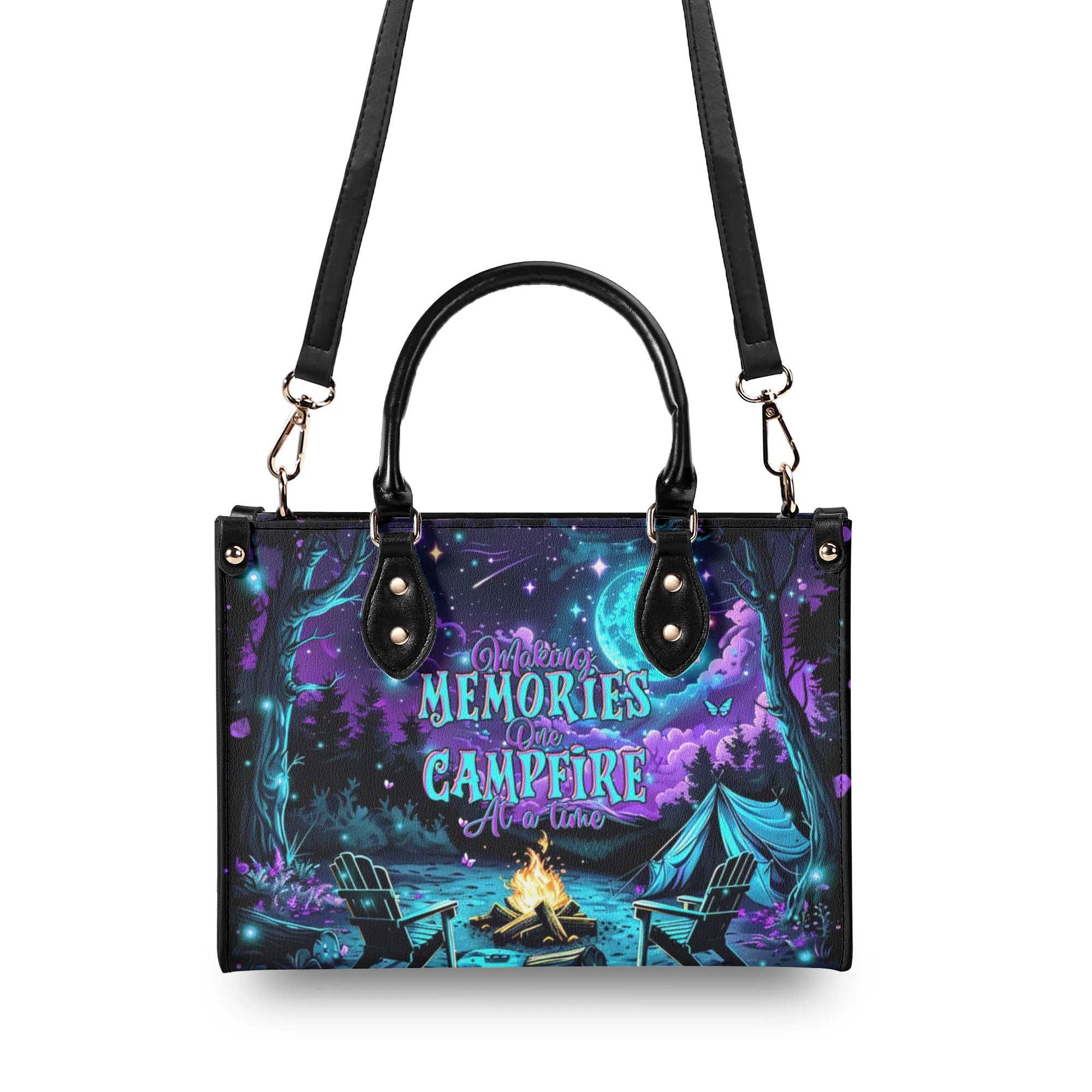 MAKING MEMORIES ONE CAMPFIRE AT A TIME LEATHER HANDBAG - TLTR2609244