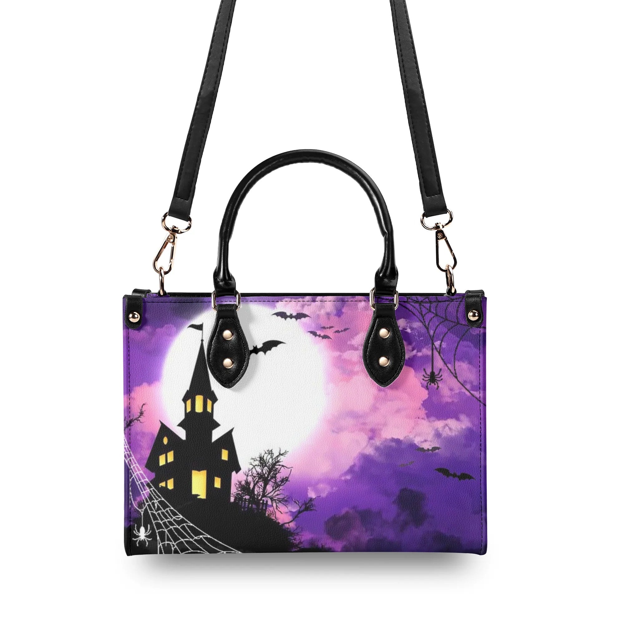 HALLOWEEN IS COMING LEATHER HANDBAG - YHDU1109244