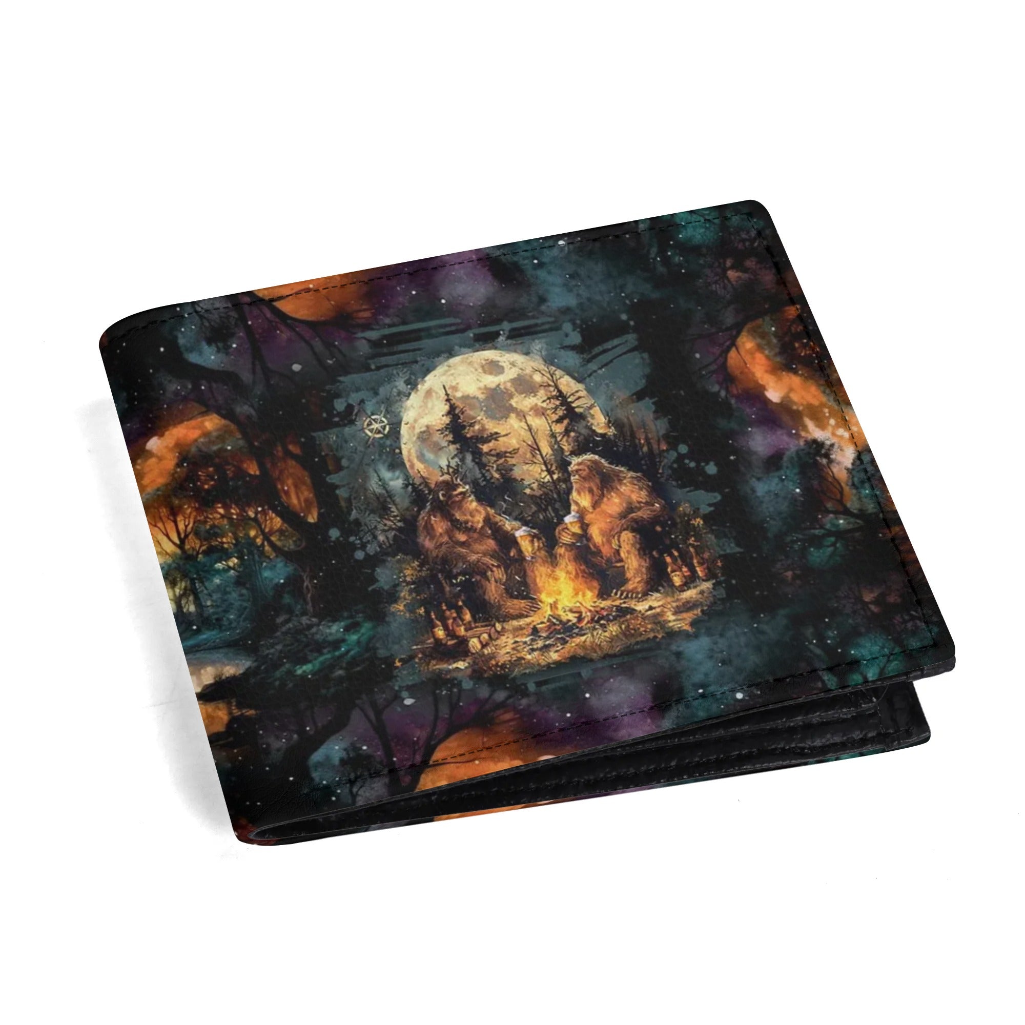 MAKING MEMORIES ONE CAMPFIRE AT A TIME BIGFOOT LEATHER WALLET - TLNO2409248