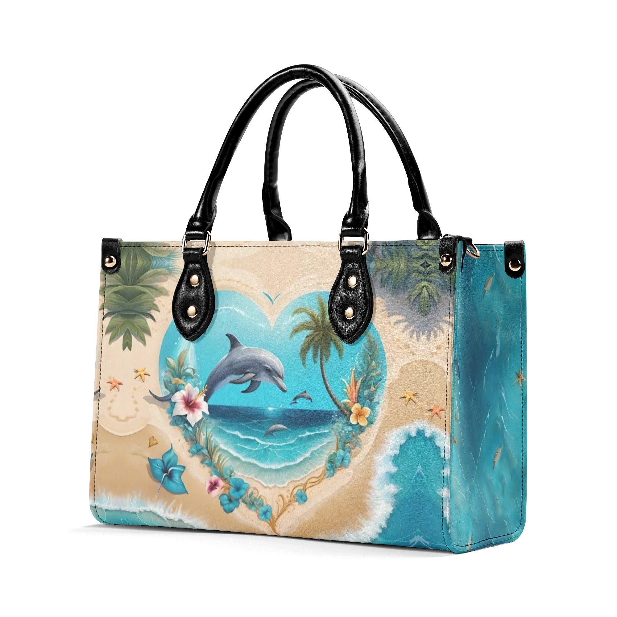 OCEAN DOLPHIN LEATHER HANDBAG - YHHG1712244