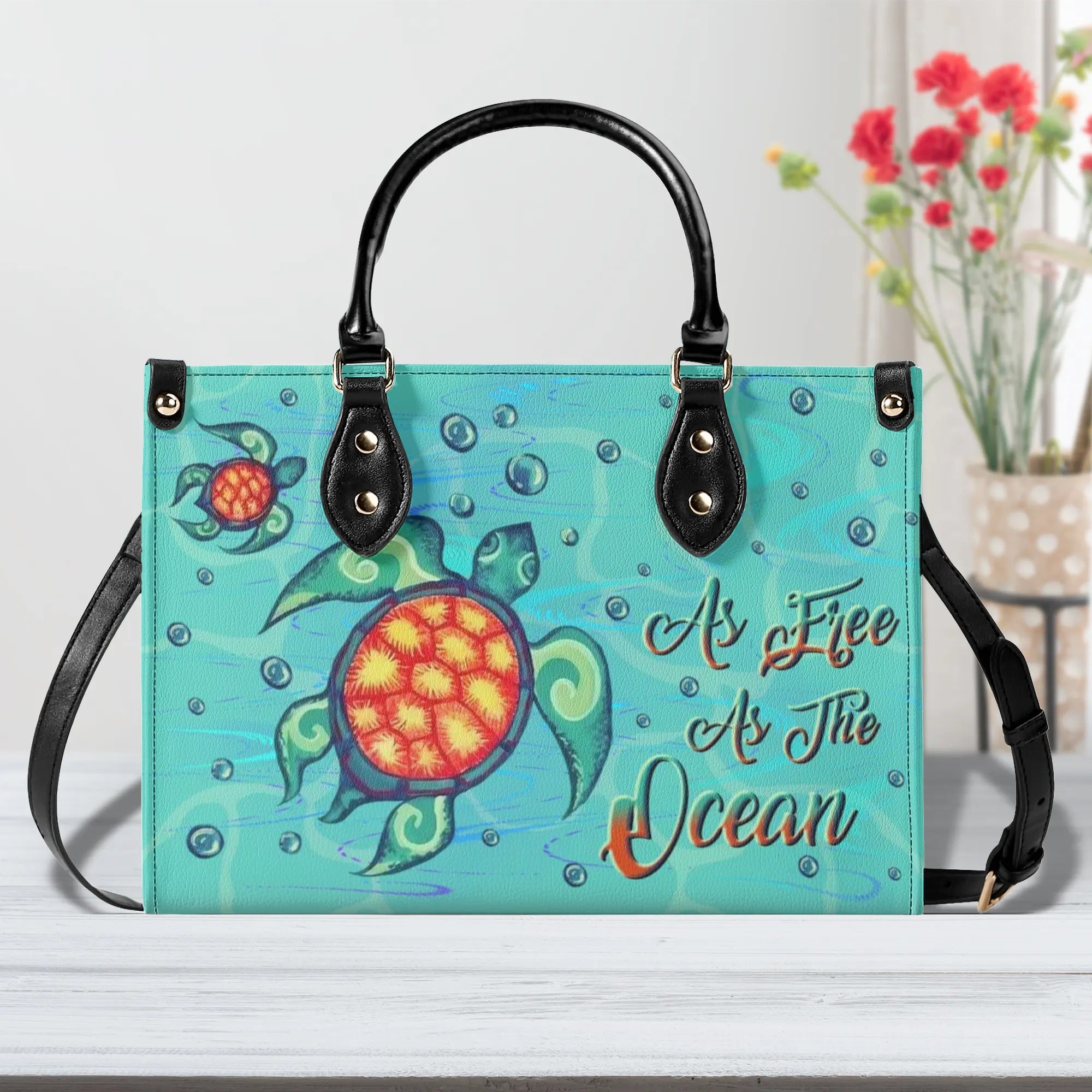 AS FREE AS THE OCEAN LEATHER HANDBAG - YHLN1908244