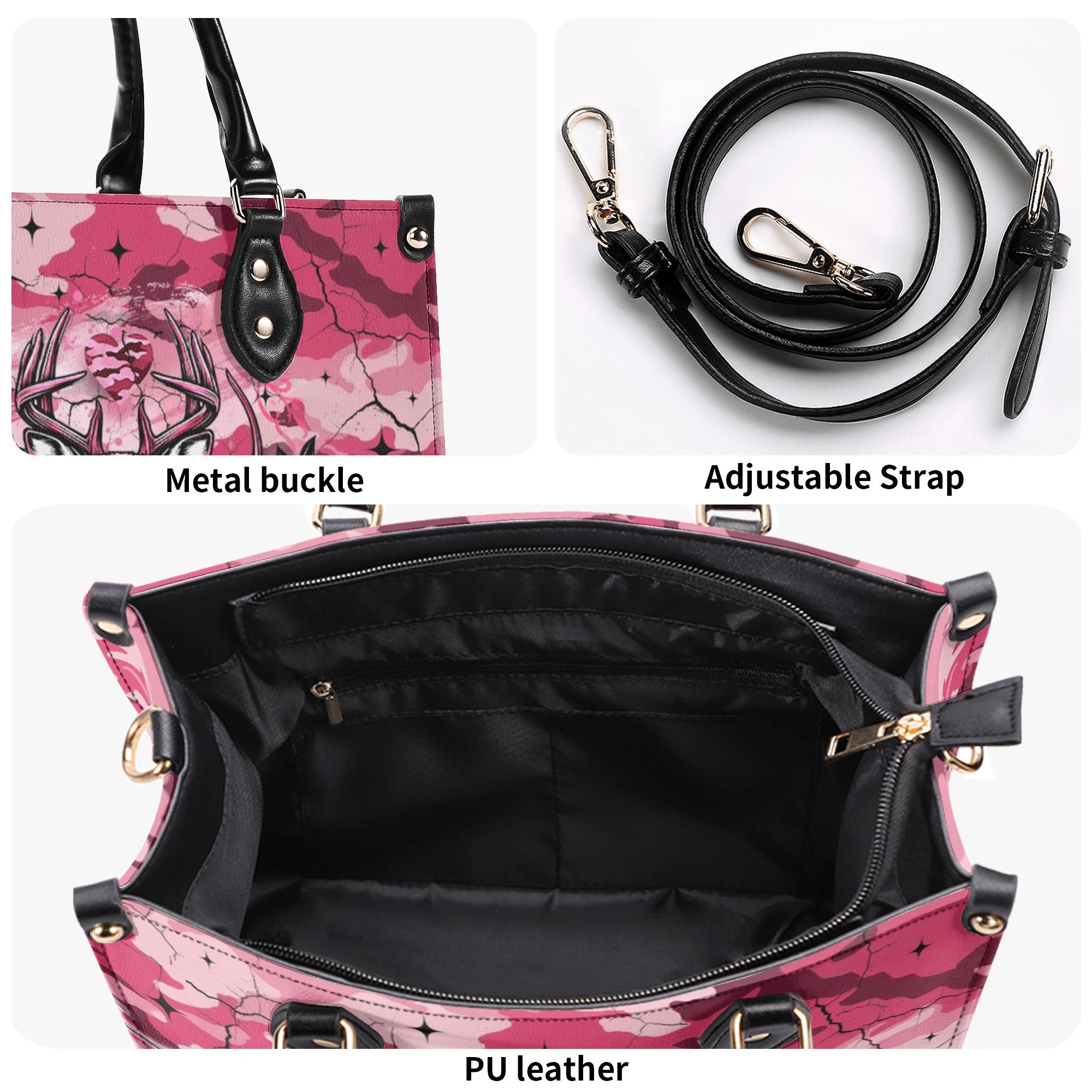 PRETTY IN PINK LEATHER HANDBAG - YHLT0611244