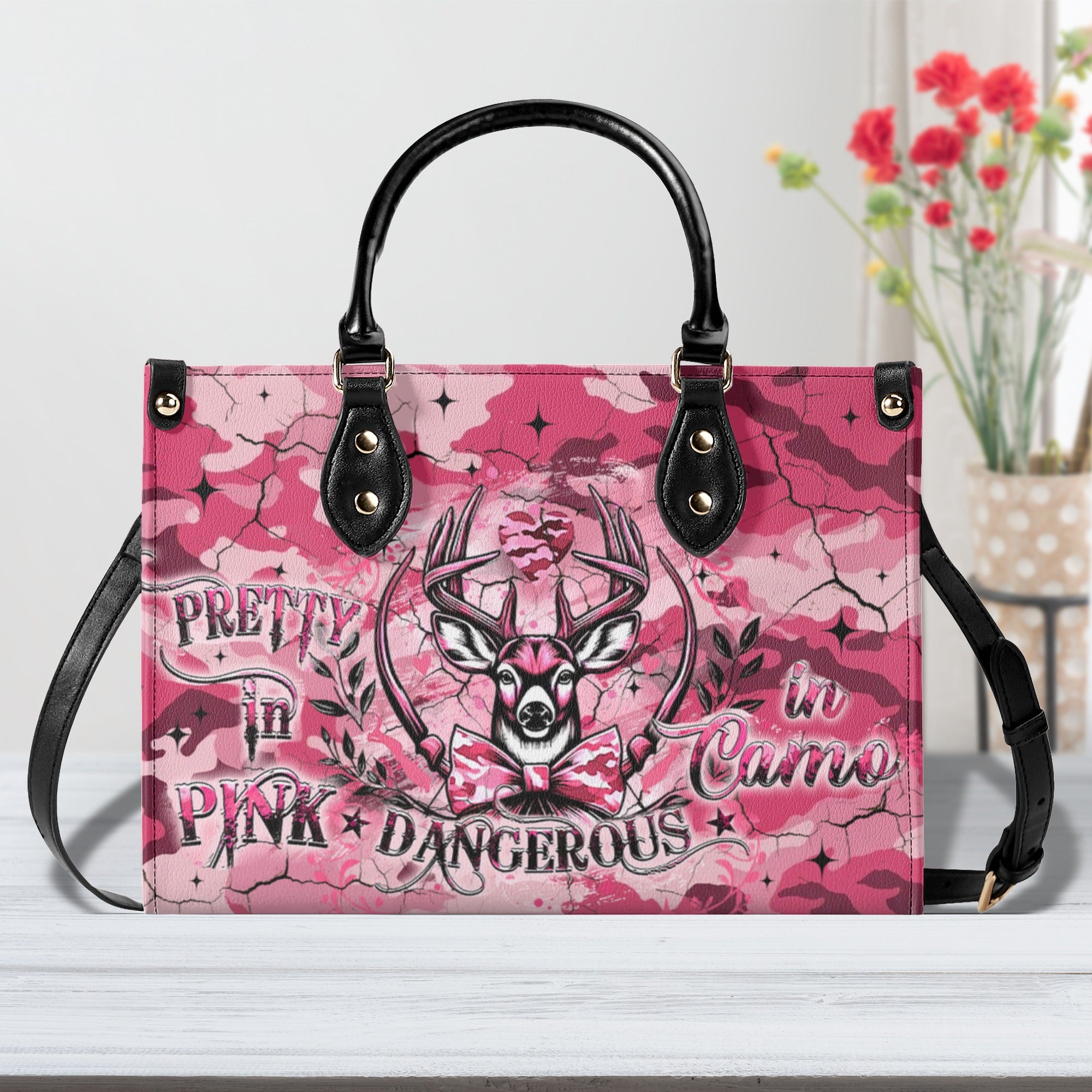 PRETTY IN PINK LEATHER HANDBAG - YHLT0611244