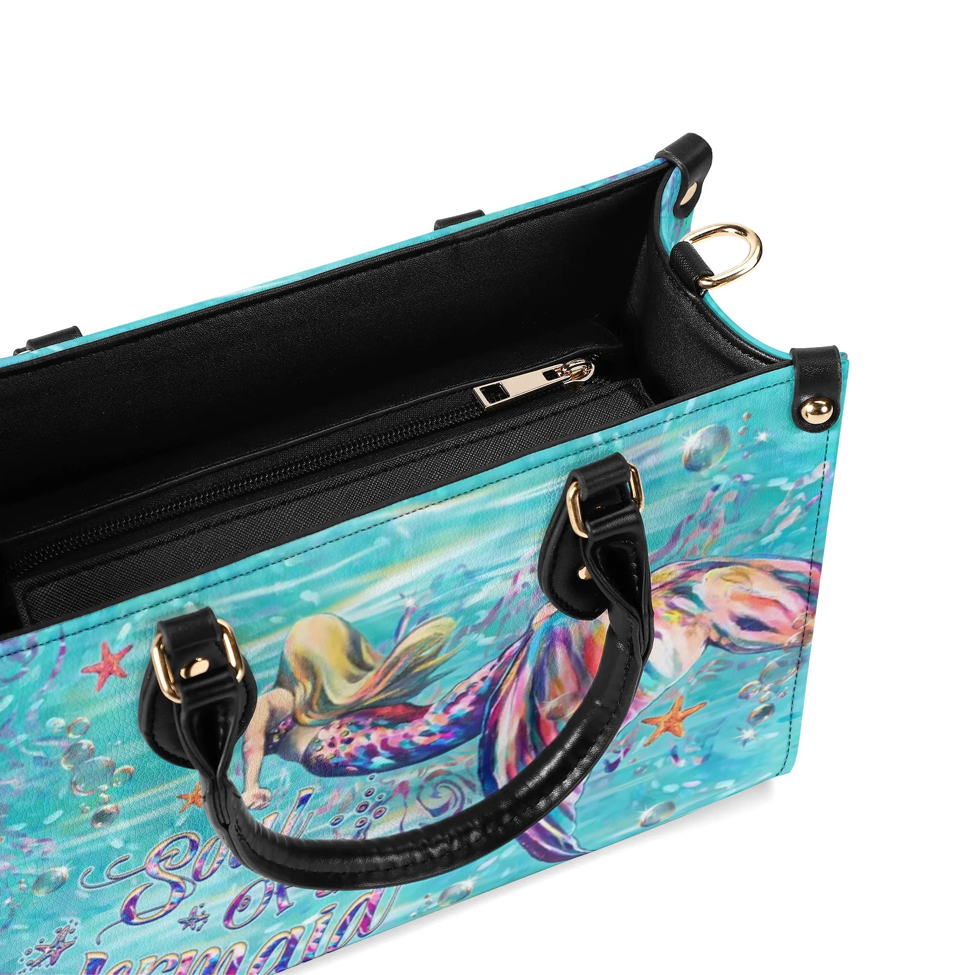 SOUL OF A MERMAID LEATHER HANDBAG - YHHG1709244