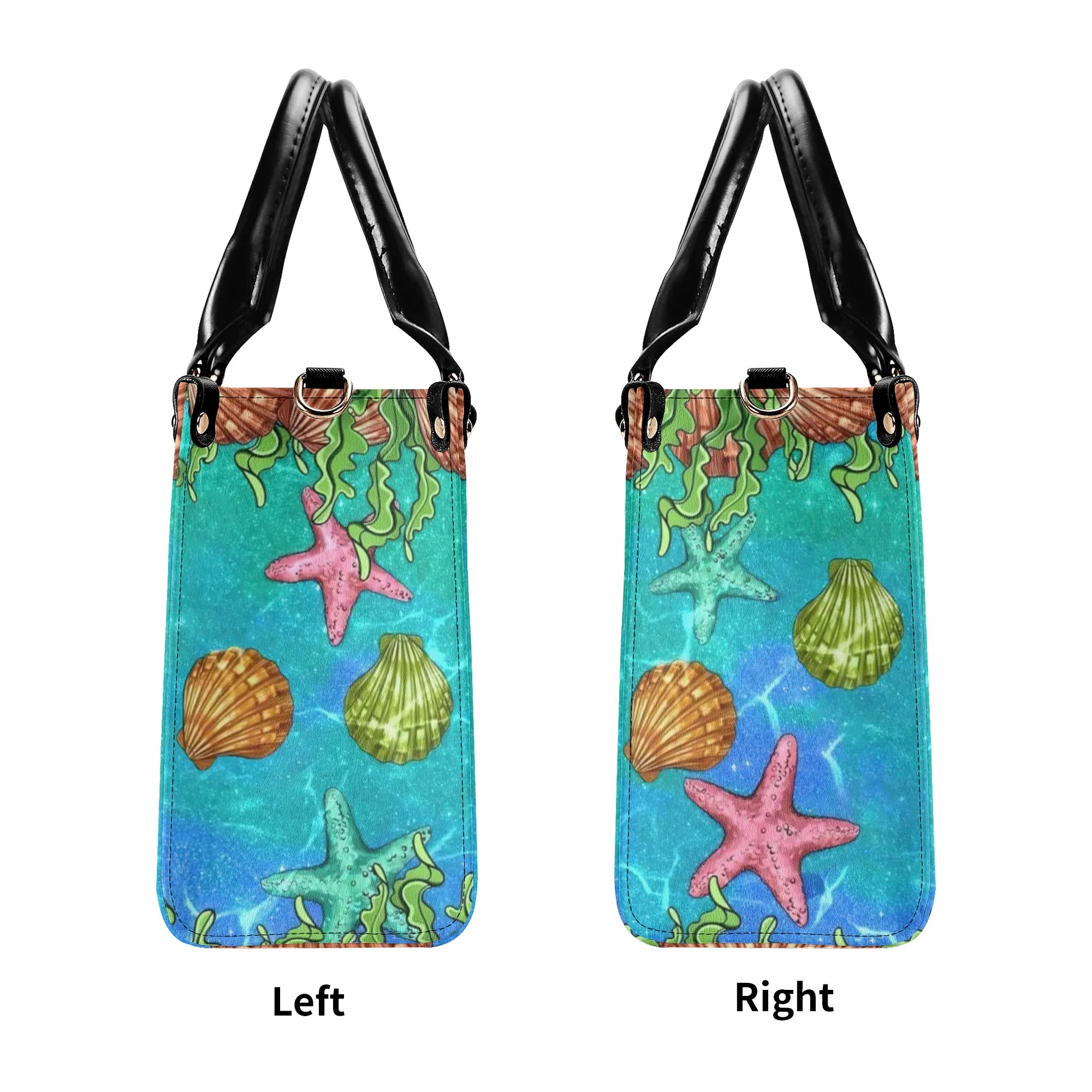 SALTY LIL' BEACH TURTLE LEATHER HANDBAG - TLNT0606244