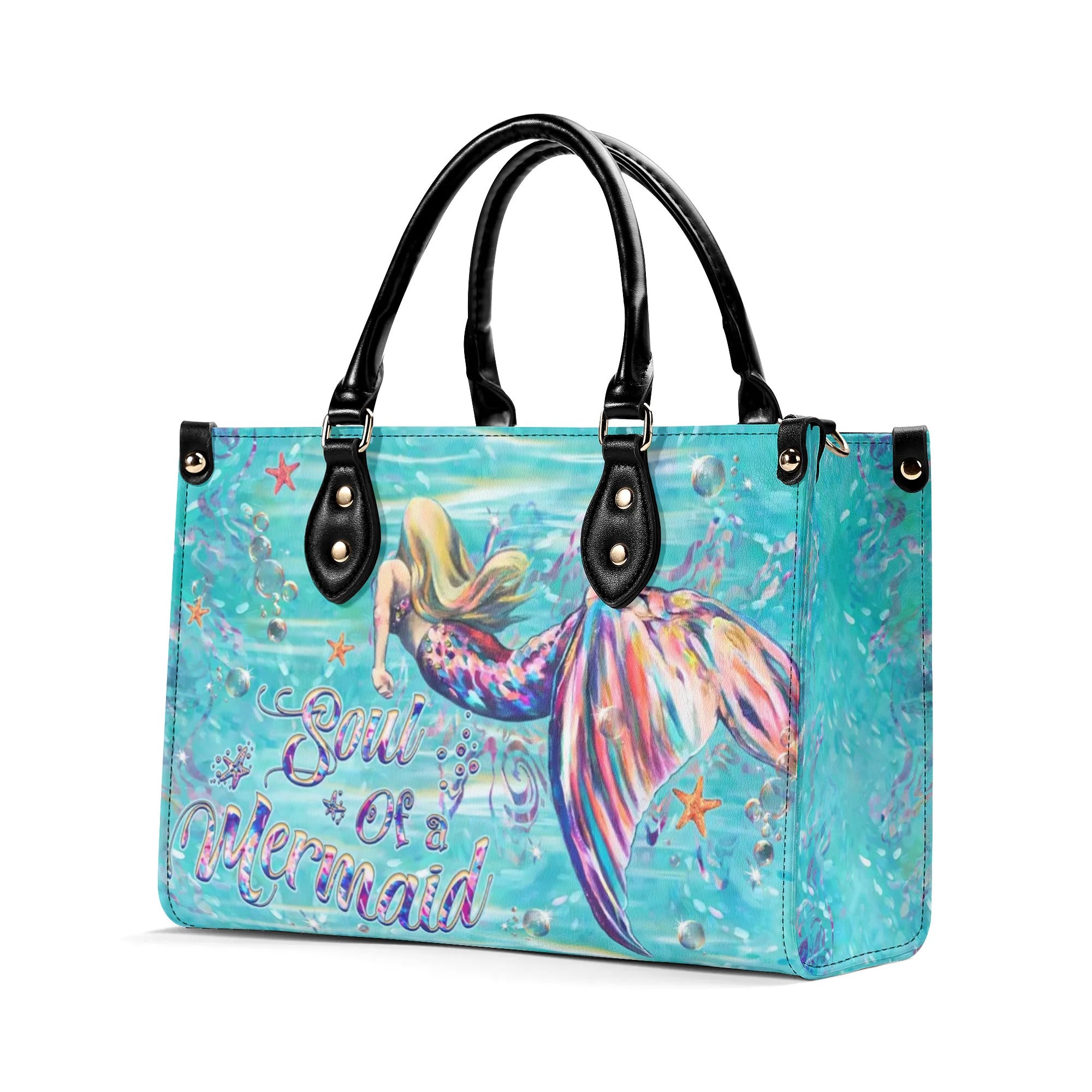 SOUL OF A MERMAID LEATHER HANDBAG - YHHG1709244