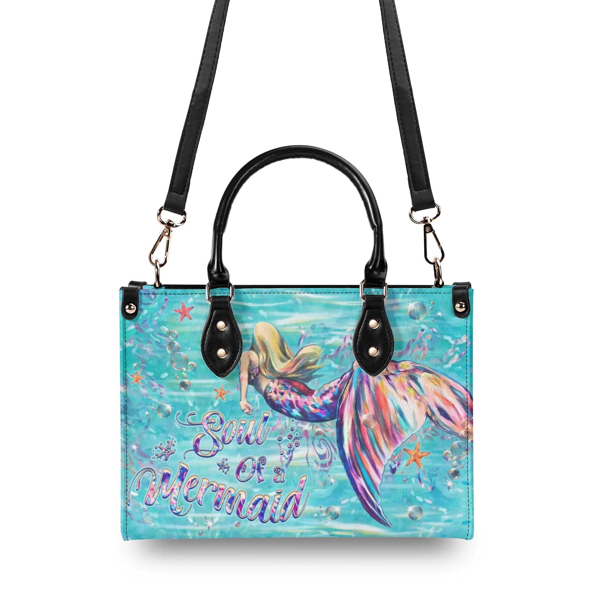 SOUL OF A MERMAID LEATHER HANDBAG - YHHG1709244