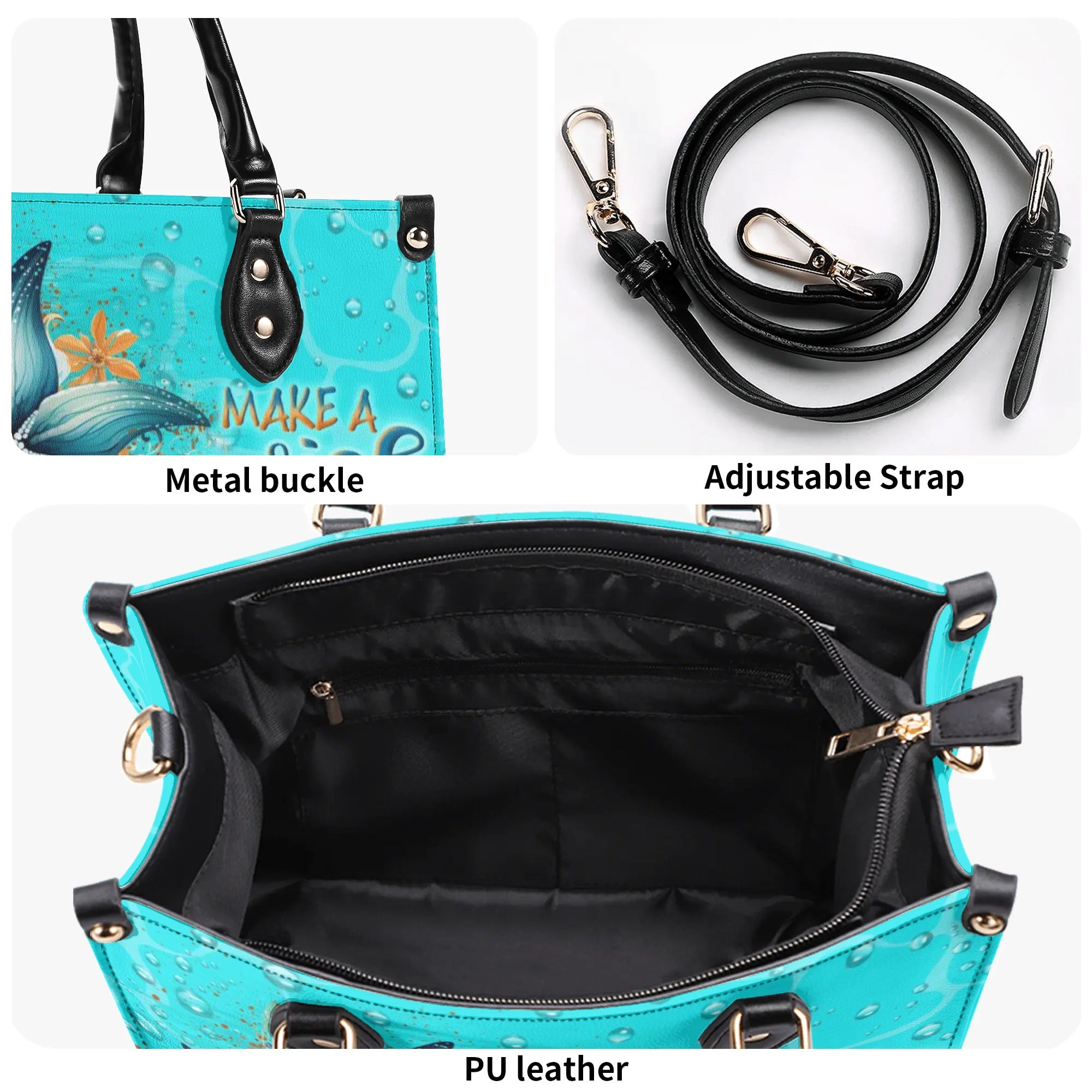 MAKE A WISH UPON A STARFISH LEATHER HANDBAG - YHLN1010244