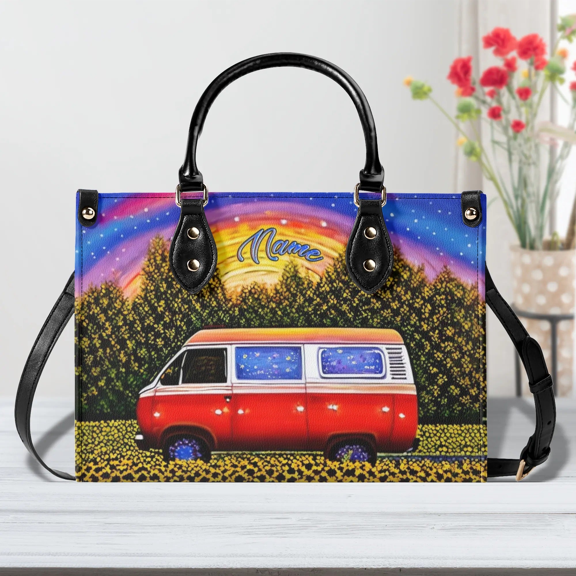 COLORFUL CAMPING LEATHER HANDBAG - YHLN0708244