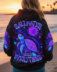 SALTWATER HEALS EVERYTHING TURTLE ALL OVER PRINT - TLNO1410252