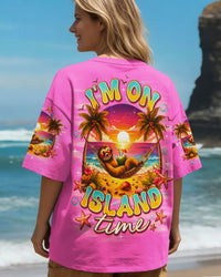 I'M ON ISLAND TIME SLOTH ALL OVER PRINT - TLNO2503262