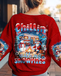 CHILLIN' WITH MY SNOWMIES CHRISTMAS ALL OVER PRINT - TYTM0911233