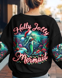 HOLLY JOLLY MERMAID CHRISTMAS ALL OVER PRINT - TYTM1111232