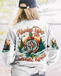 ALWAYS TAKE THE SCENIC ROUTE CHRISTMAS ALL OVER PRINT - TYTM1210232