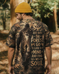 AND INTO THE FOREST I GO BIGFOOT CAMOUFLAGE  ALL OVER PRINT - TLNO1603262
