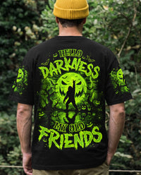 HELLO DARKNESS MY OLD FRIEND BIGFOOT HALLOWEEN ALL OVER PRINT  - TLNO2107261