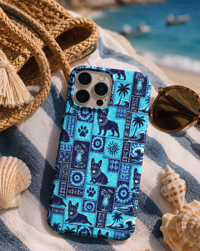 FRENCH BULLDOG ISLAND PATCHWORK PHONE CASE - TLNO2108261
