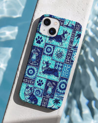 CORGI DOG ISLAND PATCHWORK PHONE CASE - TLNO1108264