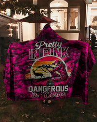 PRETTY IN PINK HUNTING CAMO SHERPA BLANKET HOODIE - TYTM1311247