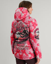 GIRLS HUNT TOO ONLY PRETTIER CAMO PUFFER JACKET - TYTD0411241