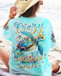 CRAZY TURTLE LADY ALL OVER PRINT - TLNO1204244
