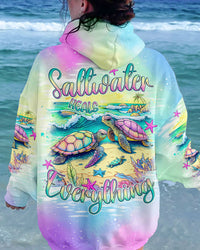 SALTWATER HEALS EVERYTHING TURTLE ALL OVER PRINT - TLNO0412233