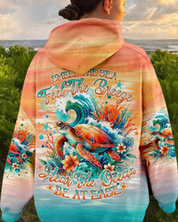 SMELL THE SEA FEEL THE BREEZE TURTLE ALL OVER PRINT - TLNO1801244