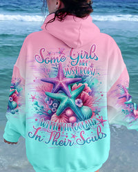SOME GIRLS ARE JUST BORN STARFISH ALL OVER PRINT - TLNO2612233